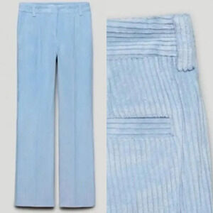 Aritzia Sunday Best Harvey Corduroy Wide Leg Pants Dune Blue Size 4